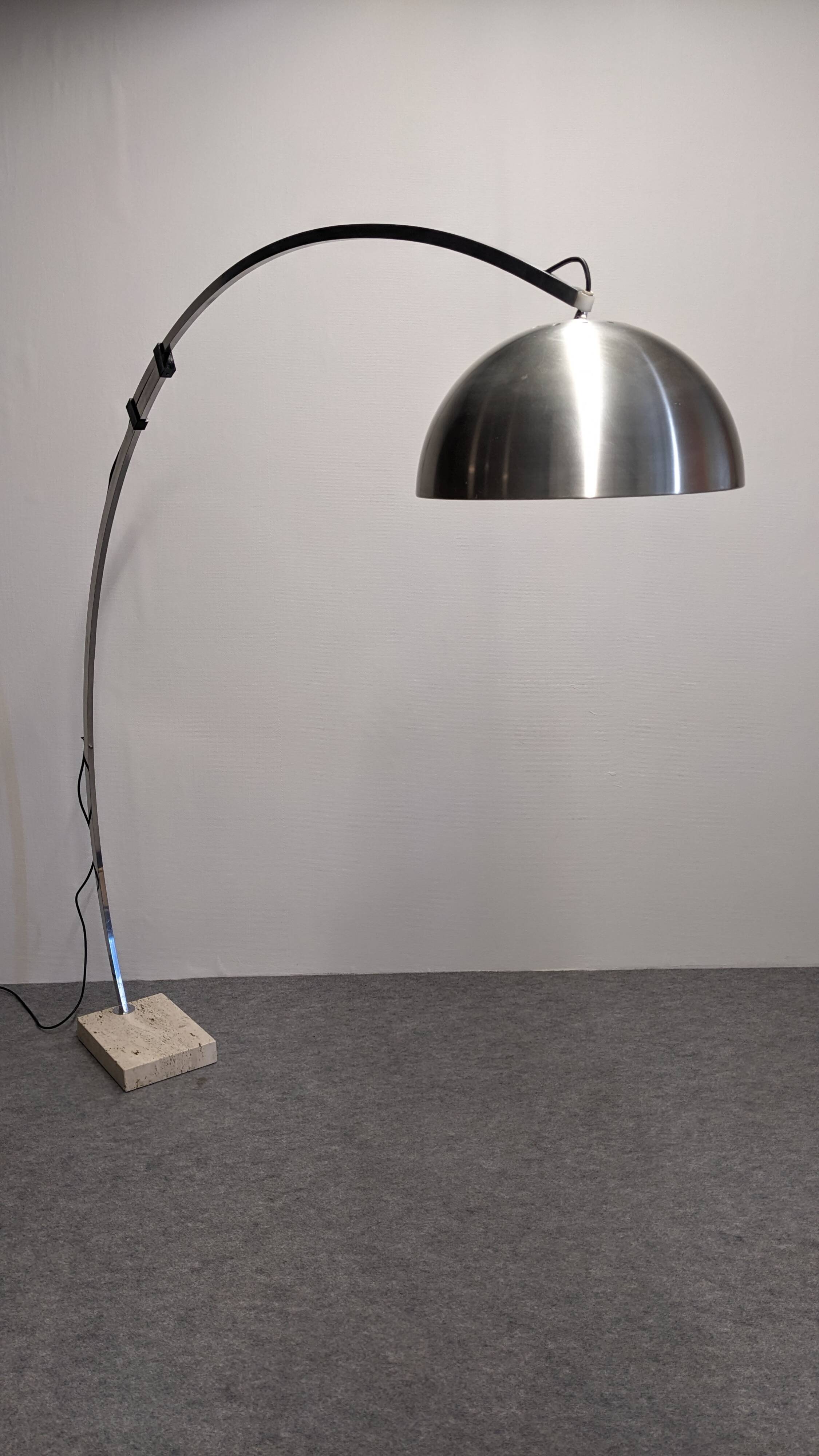 Italian Space Age Arc Floor Lamp, 60s-70s