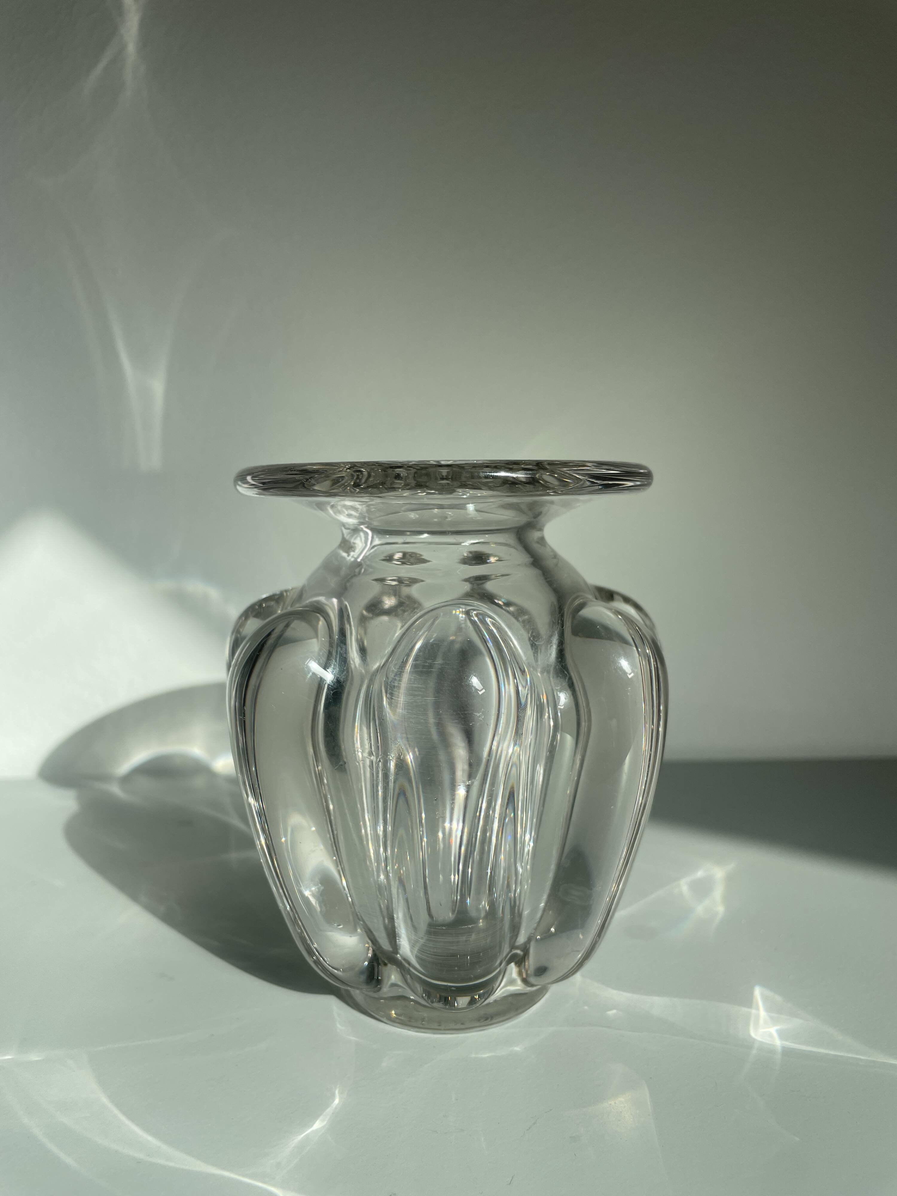 Small Baccarat style crystal vase