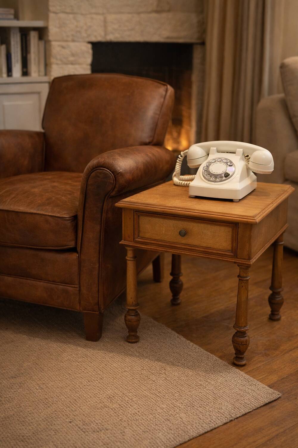 Vintage bedside table