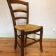 Rush seat wooden chair
