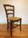 Rush seat wooden chair
