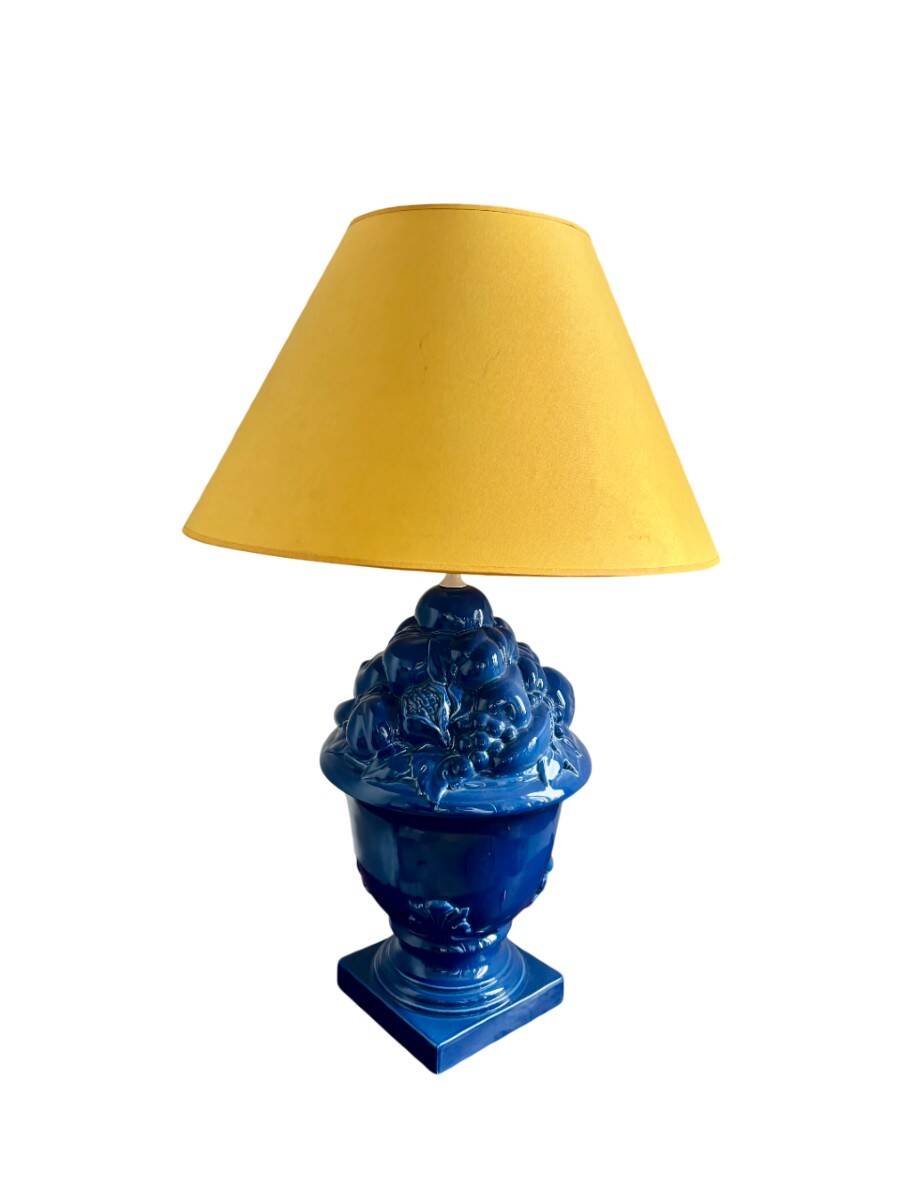 Table lamp - blue ceramic
