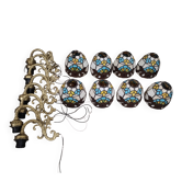 Lot 8 appliqués style tiffany