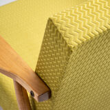 Fauteuil vert lime b-7727 des années 1970.