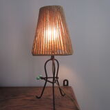 Metal and rope lamp 1950