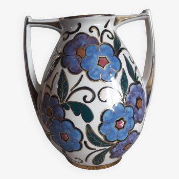 Vintage vase signed Alpho by ceramist Alphonse Mouton