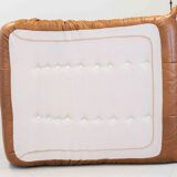 Togo chaise lounge in pine leather by Michel Ducaroy for Ligne Roset, 1974