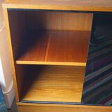 1960 buffet in wood and glass