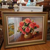 Peinture bouquet de roses