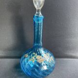 Large enameled blue carafe