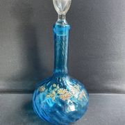 Large enameled blue carafe