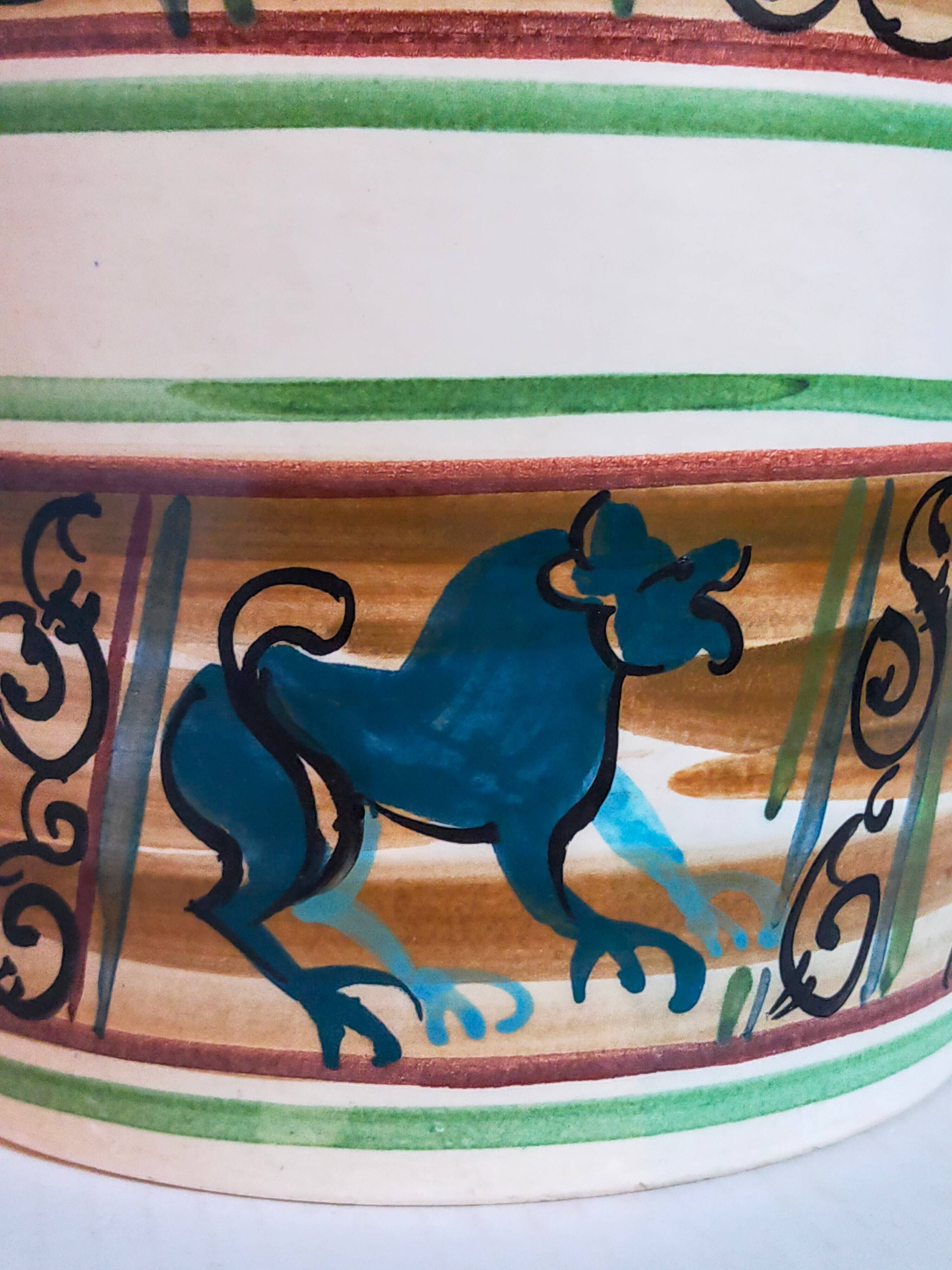 XXL ceramic planter from Saint-Pair-Sur-Mer from the NEUSTRICER earthenware factory, 1960s