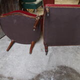 Armchair and footrest napoleon III