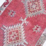 3x11 soft pink retro vintage runner rug, 89x334cm