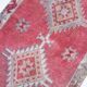 3x11 soft pink retro vintage runner rug, 89x334cm
