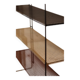 Tricolor String shelf in perforated metal
