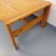 Large vintage coffee table in solid pine from the 70s and 80s.