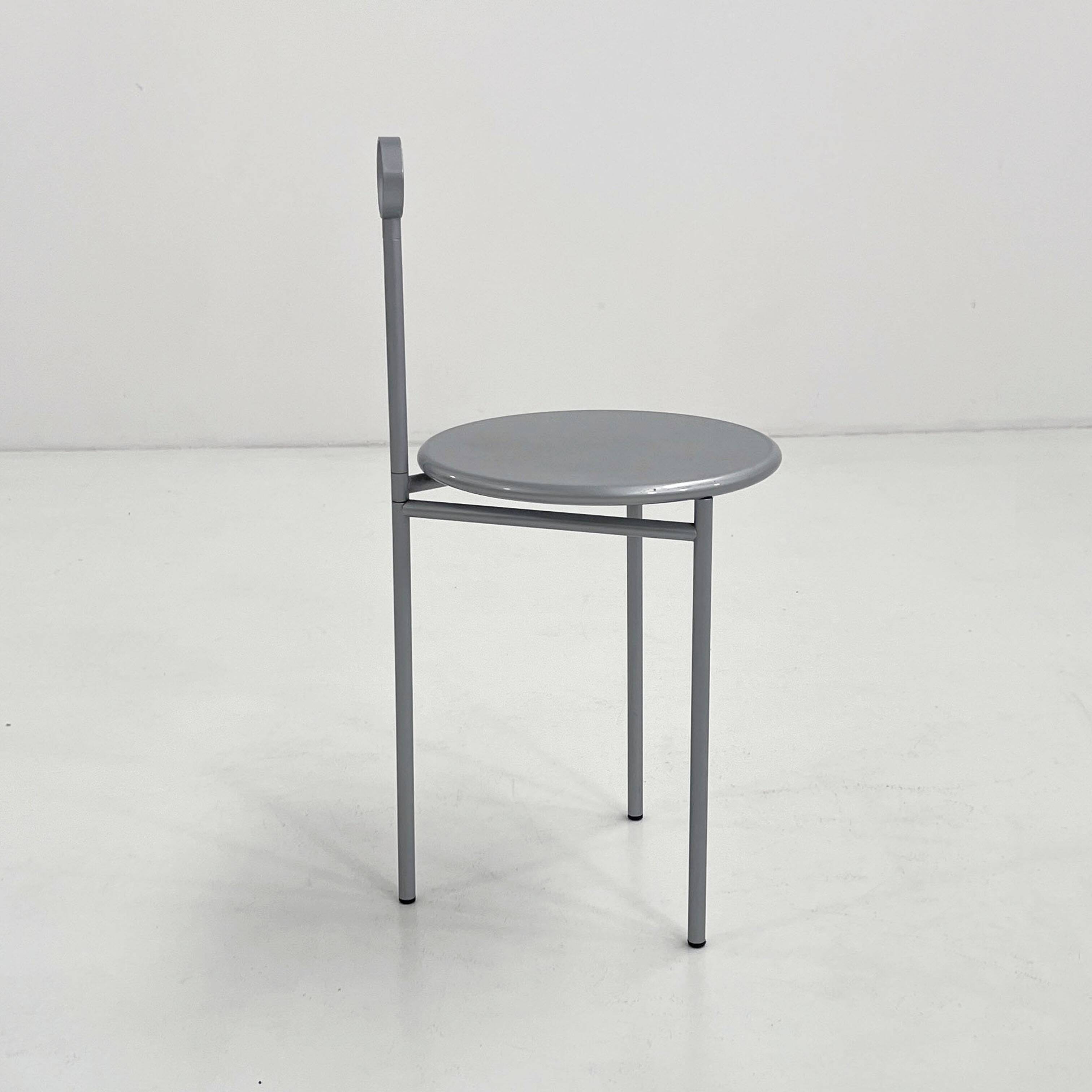 Chaise Mickville Grise par Philippe Starck pour Driade, 1985