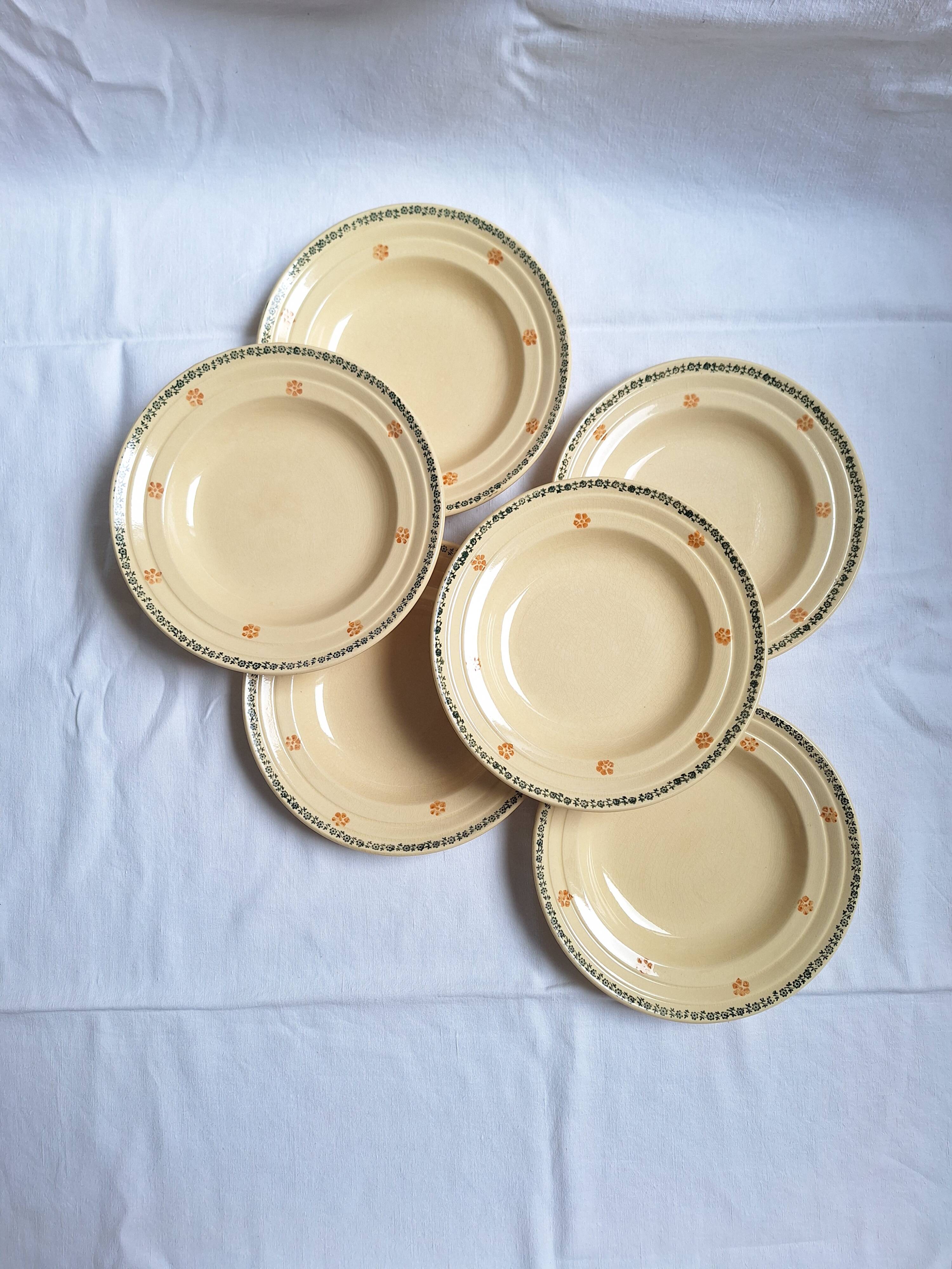 Vintage soup plates