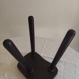 Black wood tripod stool
