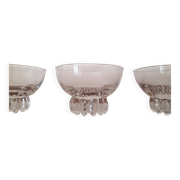 Set of 3 art deco glasses