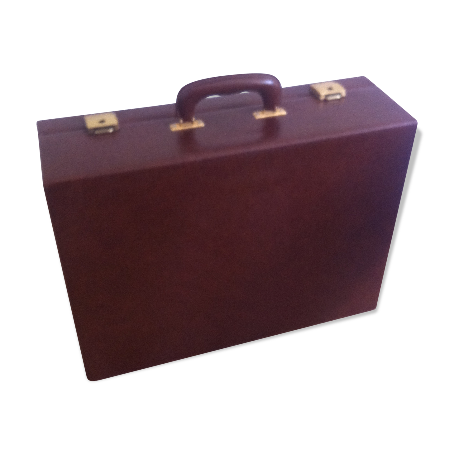 Vintage faux leather suitcase