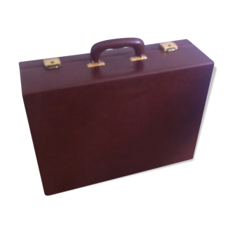 Vintage faux leather suitcase