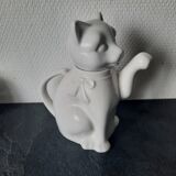 Teapot white cat