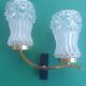 Antique gold wall light