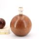 Lampe boule en bois, abat jour avec fleurs séchées