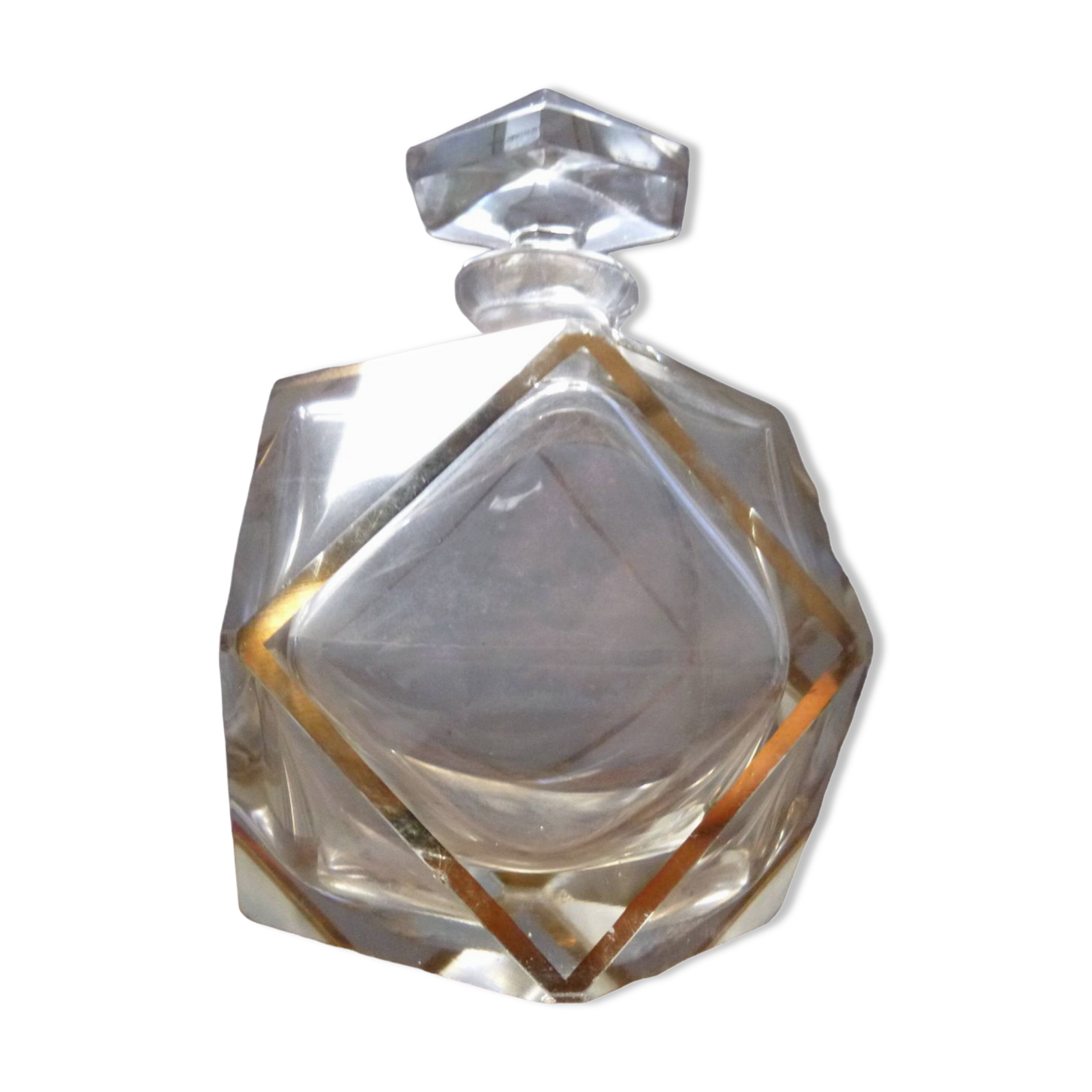 Antique crystal perfume bottle