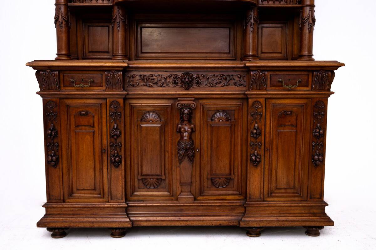 Exceptional figural sideboard, France, ca. 1880.