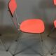 Lot de 4 chaises en formica et pieds compas