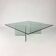 Postmodern Coffee Table of Glass, 1980s