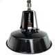 Hanging lamp sheet enamelled black color 1950