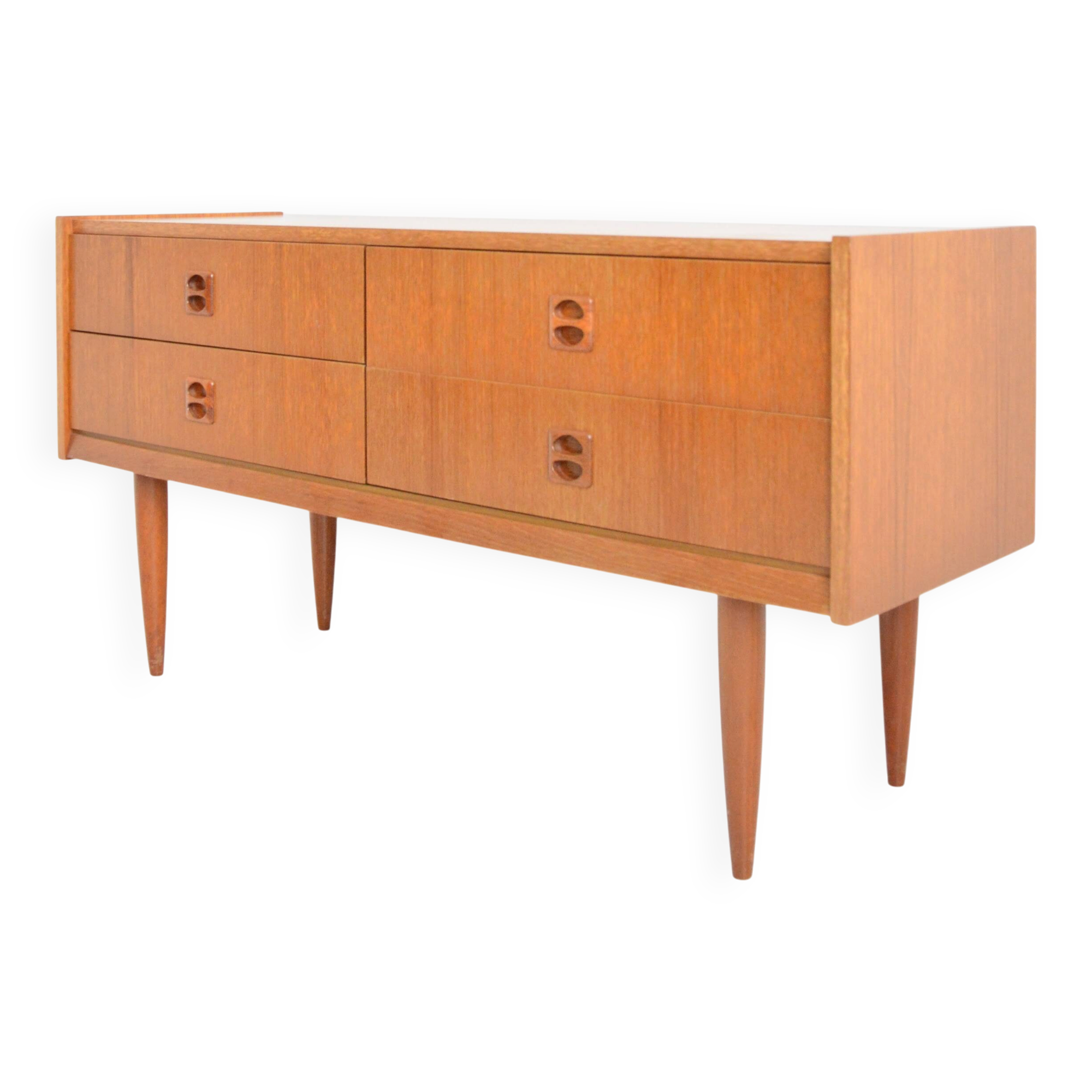 Petite enfilade scandinave 4 tiroirs 1960 vintage