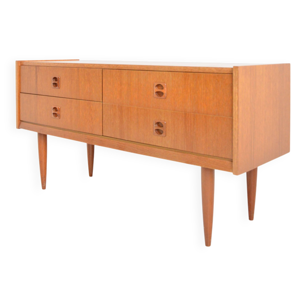 Petite enfilade scandinave 4 tiroirs 1960 vintage