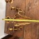 Pair of Gold Wall Sconces in Louis XVI Style from the Napoleonic III Era, Apolon, 19th Century
