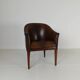 Chaise de bureau en cuir de mouton