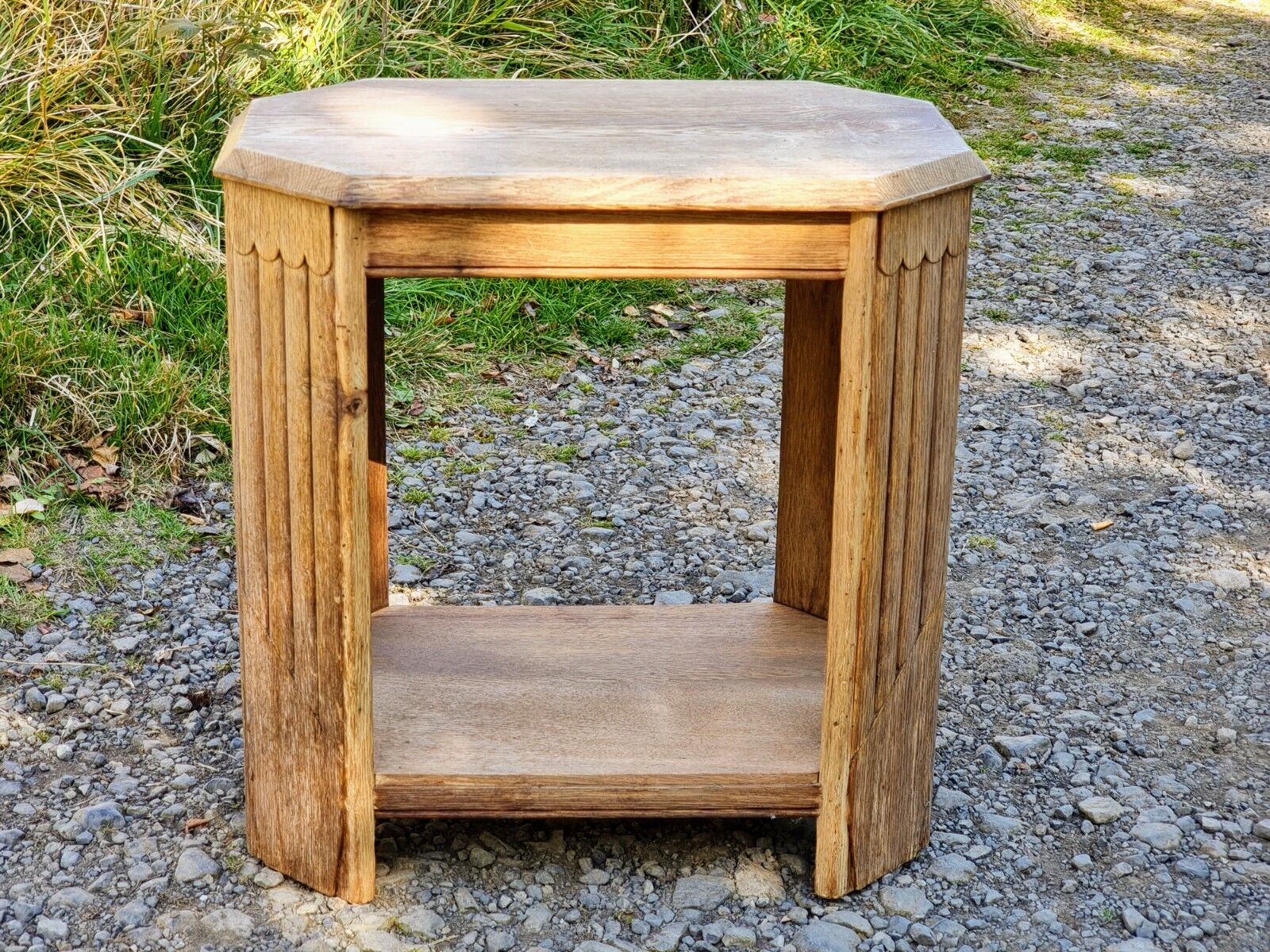 Old French oak side table