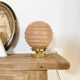 Lampe art deco rose