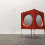 Cube Floor Lamp T-267 Swiss Space Age by Carl Moor for BAG Turgi, 1960s