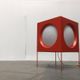 Cube Floor Lamp T-267 Swiss Space Age by Carl Moor for BAG Turgi, 1960s