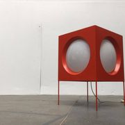 Cube Floor Lamp T-267 Swiss Space Age by Carl Moor for BAG Turgi, 1960s
