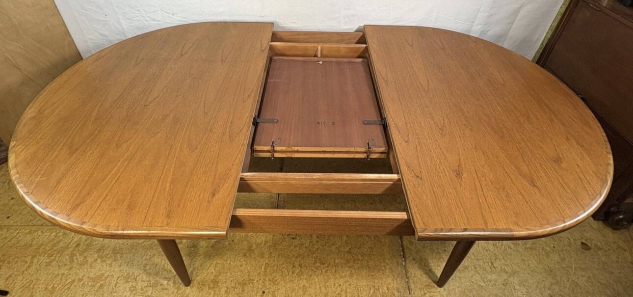 MidCentury Retro Vintage Teak Oval Extending Dining Table G Plan Fresco1960