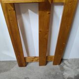Vintage pine wall coat rack