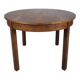 Table ronde extensible Art déco des années 1950, rénovée