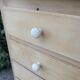 Natural wood chest of drawers
