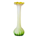 Vase en verre soufflé de Murano en forme de fleur jaune