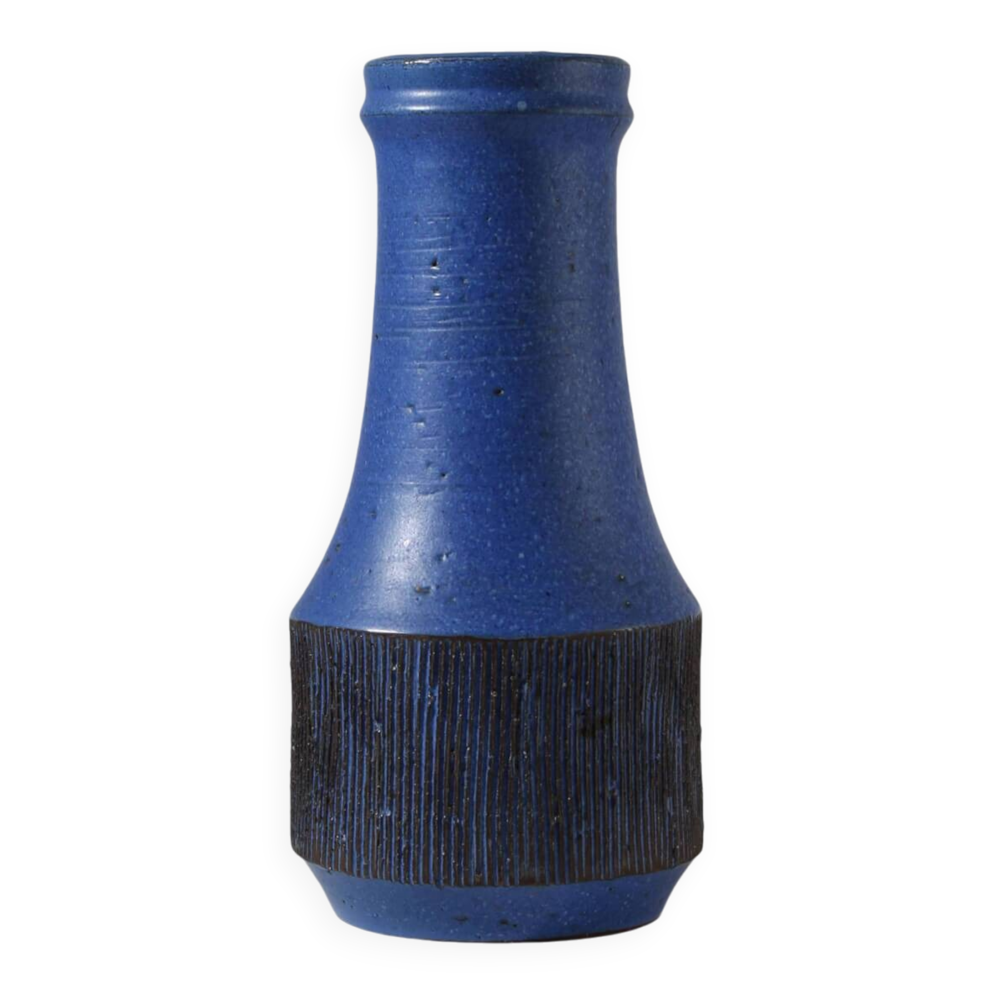Ninnie Forsgren Blue Ceramics Vase, 1960s, Sweden